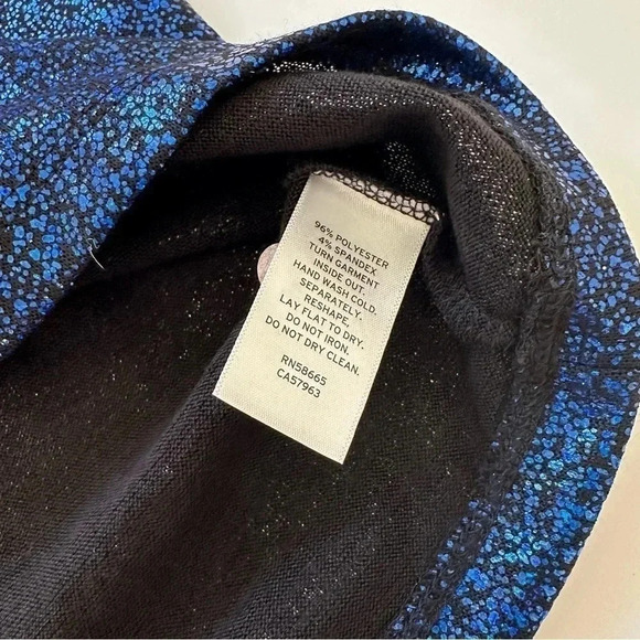 Nordstrom Kids XL 14/16 Crew Neck Short Sleeve Pull Over Shimmer T‎ Shirt Blue - Picture 4 of 6